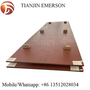 Nm400 nm450 nm500 da 3mm a 100mm di spessore pittura rossa impermeabile laminata a caldo superficie in carbonio dolce piastra in acciaio resistente all'usura