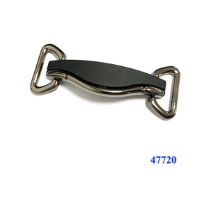 خفيفة الوزن اثنين من أجزاء معدنية الرجال مات السوداء سلسلة أحذية زخرفة - Product Image 1