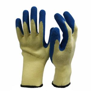 Gants de sécurité de calibre 10, <span class=keywords><strong>4</strong></span> brins de doublure en fil de Polyester, doublure en <span class=keywords><strong>Latex</strong></span> froissé et enduit de paume - Product Image 3