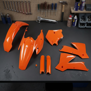 Kit di plastica pieno di 127 arancione per KTM SX 450 accessori per moto a 2004 2004 - Product Image 2