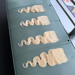 ผมบราซิลแท้คุณภาพสูง สีบลอนด์ 613 แบบ 5x5  ลอนบอดี้เวฟ  พร้อมเชือกผูกผม HD Lace Closure  ไม่ผ่านการแปรรูป  จัดส่งทันที - Product Image 3
