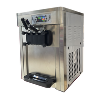 Gelato commercial neige molle machine à crème glacée restaurants magasins d'alimentation nouveau utilisé faisant des friandises italiennes crémeuses lait eau farine