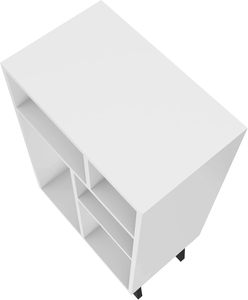 Comfort Warren <strong>Mid</strong> <strong>Century</strong> Modern <strong>Bookshelf</strong>, Shelves with Different Shape and Size, Closed Back Design, Perfect Bookcase - Product Image 6