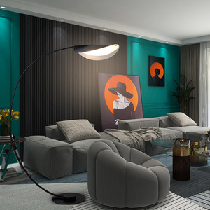 <span class=keywords><strong>Led</strong></span> thiết kế hiện đại Đèn sàn đơn giản sáng tạo bầu không khí sàn ánh sáng phòng khách nghiên cứu trang trí câu cá đứng chiếu sáng - Product Image 3