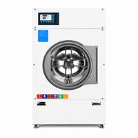 Équipement de nettoyage industriel, lave-linge commercial entièrement automatique en acier inoxydable, sécheuse à tambour pour hôtel, hôpital, école
