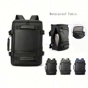 Nouveau sac à dos d'affaires unisexe grande capacité, sac pour ordinateur portable, polyester imperméable, fermeture éclair, sac messager portable de voyage - Product Image 2