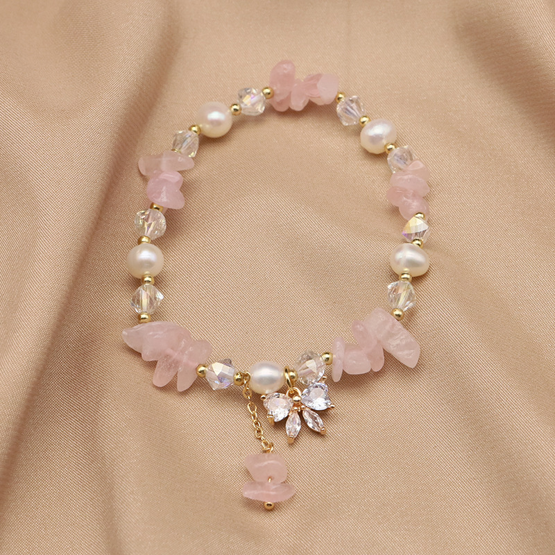 GB1007-10 Bracelet élastique à nœud en cristal