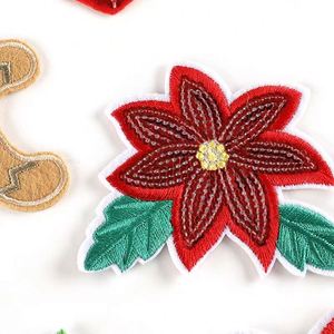 Patch brodé thermocollant personnalisé en gros pour vêtements, patch fleur brodé personnalisé avec sequins - Product Image 1