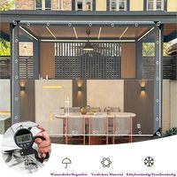 Rouleau de film PVC transparent personnalisé, souple, super clair, imperméable, en vinyle, pour rideaux, tentes, pergolas, cafés, vérandas