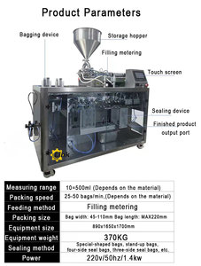 Low Cost Automatic Pre-made Bag <b>Stand</b> up Zipper Bag Food Honey Liquid Filling Sealing Packaging Machine - Product Image 4