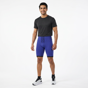 Empuñaduras antideslizantes Alta elasticidad Ligero Absorbe la humedad Sólido Personalizable Multi-bolsillos Pantalones cortos para correr Marathon Trail - Product Image 1