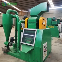 Machine de recyclage de fil de cuivre 300 kg/h, granulateur de cuivre pour le recyclage de câbles usagés, séparateur de type sec