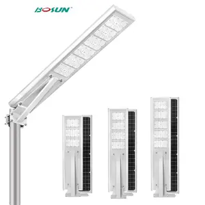 BOSUN High Quality IP65 Outdoor Waterproof 50w 70w 90w Led Solar Street Light Integrated All in One Solar Led Street Light