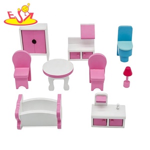 Personalizar rojo <span class=keywords><strong>de</strong></span> <span class=keywords><strong>madera</strong></span> en miniatura muñeca pequeña <span class=keywords><strong>casa</strong></span> <span class=keywords><strong>para</strong></span> las chicas W06A380D - Product Image 5