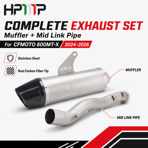 Système d'échappement de performance pour <span class=keywords><strong>moto</strong></span>, silencieux slip-on pour CFMOTO 800MT-<span class=keywords><strong>X</strong></span> <span class=keywords><strong>ADV</strong></span> 2024-2026 en acier inoxydable - Product Image 6