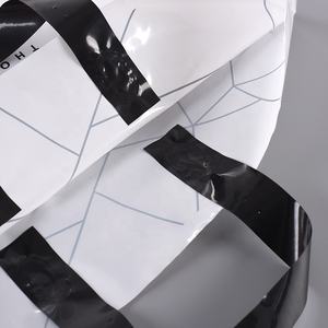 Fabricant en gros LUOYI SD-524 biodégradable personnalisé imprimé solide PE manipulé sacs à provisions pour cadeau 100 pièces quantité minimale de commande - Product Image 5