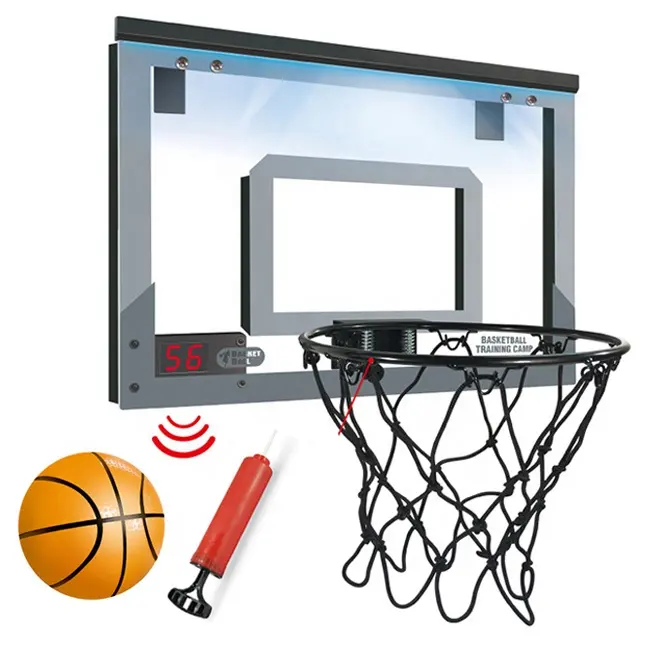 Kids Sport Toys Electronic Score Record Wall Indoor Basketball Hoop Door Room Basketball Hoop Mini Hoop with Electronic Scoreboa