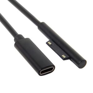 Microsoft <span class=keywords><strong>Surface</strong></span> <span class=keywords><strong>Pro</strong></span> 6/5/4/3 Go Book Adaptateur d'<span class=keywords><strong>alimentation</strong></span> USB Type C Câble de charge FM 15V 3A PD Chargeur Tresse Blindage Stock - Product Image 2