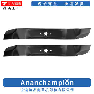 Lame de tondeuse à gazon 8206-2, 21-3/16 pouces, étoile à 6 branches, noire, paquet de 2, pour les utilisateurs de tondeuses à gazon - Product Image 2