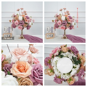 Customize High Quality Pink Flower Ball 40cm Flower table Centerpieces for events stage Decoration - Product Image 3
