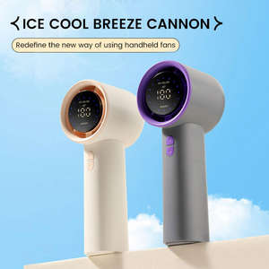 Ventilateur de bureau miniature portable haute vitesse - Rechargeable par USB, 100 vitesses réglables, pour le bureau, les voyages, l'extérieur, refroidissement personnel - Product Image 2