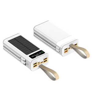 พาวเวอร์แบงค์พลังงานแสงอาทิตย์30000/40000/50000/60000mAh ความจุเยอะในตัวแบตเตอรี่<span class=keywords><strong>ไฟ</strong></span> LED สำหรับชาร์จภายนอก - Product Image 4