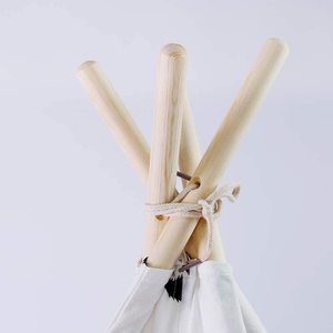 Casa de muñecas de lona para niños y bebés, tiendas de juguete para jugar al aire libre, tienda de tepé <span class=keywords><strong>indio</strong></span> de color gris crema - Product Image 4