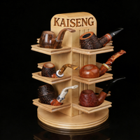 Support d'exposition pour pipe à tabac en bois d'érable, de chêne et de cerisier, fabriqué en Chine, avec fonction DIY pour les magasins