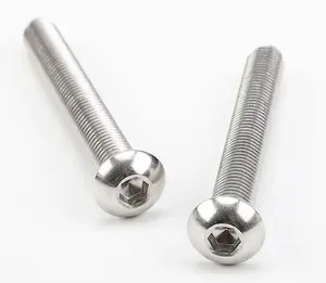 ANSI/ASME B18.3BT Acero inoxidable 304/316 Tornillos hexagonales de Media máquina Tornillos de cabeza de botón hexagonal <span class=keywords><strong>Medidas</strong></span> métricas en pulgadas - Product Image 1