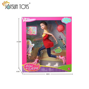 <span class=keywords><strong>Muñeca</strong></span> articulada movible con patines y monopatín, 11,5 pulgadas, Brinquedos - Product Image 2