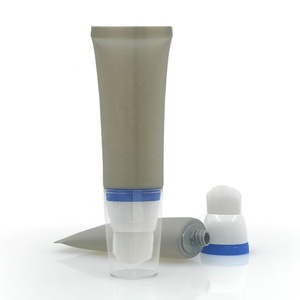 Custom Logo Soft Squeeze <b>Plastic</b> <b>Tube</b> Empty Container for Foundation Liquid Balm Lipstick with Float Brush Head for Skin Care - Product Image 3