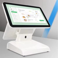 Caja Registradora POS de 15 Pulgadas, Software Inteligente Todo en Uno, Sistemas POS Android, Terminal de Caja para Minoristas y Restaurantes