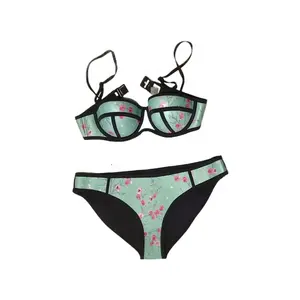 Eco-Vriendelijke Nieuwe Voorraad Extreem Goedkope Fabrieksprijs Neopreen Sexy Meisje Vrouwen Bikini