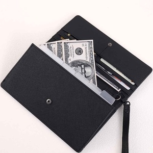 纸笔A6摩洛哥十字纹皮革Zippy钱包，配有活页和螺旋装订，用于办公室促销礼品和现金组织 - Product Image 4