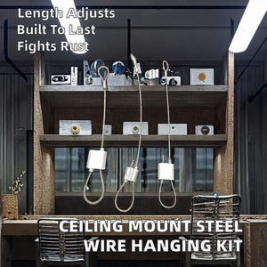 Factory Manufacturing Ceiling Mounted Stainless Steel Suspension Hanging <b>Kit</b> Bending Cutting /Galvanized Wire Looping Gripper - Product Image 2