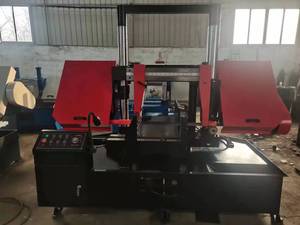 Stable Performance 500mm Cutting Horizontal Band Saw for Sale Dual Columns 45 Degree Rotation Head Manual Tension Saw Motor - Product Image 5