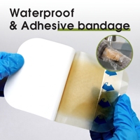 Pansement auto-adhésif stérile en hydrogel transparent avec pression aux extrémités invisible pour chats
