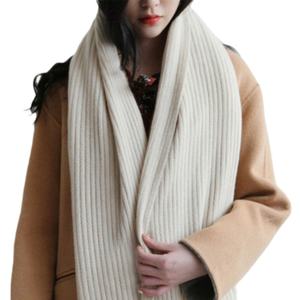 ผ้าพันคอไหมพรมสไตล์เกาหลีสำหรับผู้หญิง หนานุ่ม อุ่นสบาย สำหรับฤดูใบไม้ร่วงและฤดูหนาว ดีไซน์ทันสมัย สีแดงล้วน  ใช้งานได้หลากหลาย  ลายพิมพ์ - Product Image 1