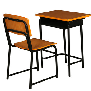 Fabricants de bureaux et chaises en acier tubulaire pour l'exportation, bureaux et chaises fixes individuels pour les études des étudiants - Product Image 3