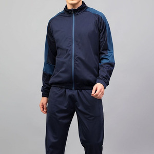 Ensemble 2 pièces pour homme, survêtement zippé de qualité supérieure, veste zippée et pantalon de jogging, logo personnalisé, vêtements de sport de fitness, survêtement - Product Image 2