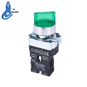 Interruptor de botón pulsador XB2, interruptor de selección giratorio de 2 posiciones momentáneo con bloqueo de luz autoblocante 220V 380V 24V - Product Image 5