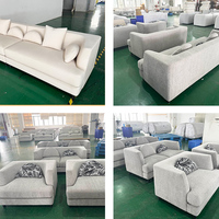 Collection de canapés de style nordique, canapé en forme de L, ensemble de canapés modulaires, canapé cloud, canapé d'angle, meubles