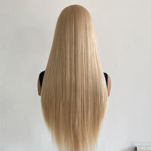 <span class=keywords><strong>Perruque</strong></span> Cosplay style chinois ancien Costume de veuve cheveux artificiels longs cheveux raides noir blanc argent or - Product Image 6