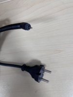 Cordon d'alimentation pivotant standard pour lisseur de cheveux à prise solide européenne 360 degrés