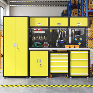 Armoire à outils combinée OEM pour atelier 4S, poste de travail de réparation automobile, chariot multifonctionnel, établi de réparation de vélos, 7 tiroirs - Product Image 2