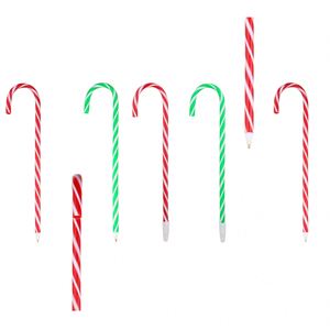 Christmas Promotion Plastic Gel Pens Wholesale Candy Cane-shaped Signature Pen Christmas <b>Gift</b> Suitable for Corporate Events - Product Image 4