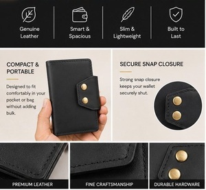Portefeuille en cuir véritable pour homme, finition premium, fourni directement par l'usine, provenant d'un fournisseur indien. - Product Image 3