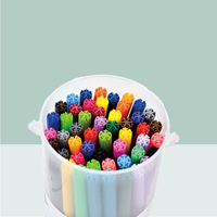 Ensemble de 24 stylos marqueurs à l'aquarelle non toxiques pour enfants, crayons de dessin artistique avec sac de transport portable