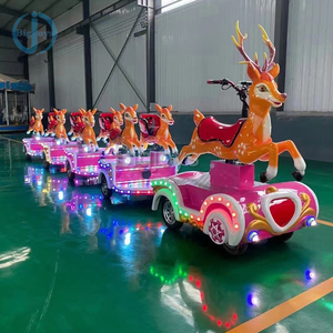 Train électrique sans rails en forme <span class=keywords><strong>de</strong></span> cerf, manèges pour ferme et <span class=keywords><strong>parc</strong></span> d'attractions, thème <span class=keywords><strong>de</strong></span> Noël, à vendre - Product Image 1
