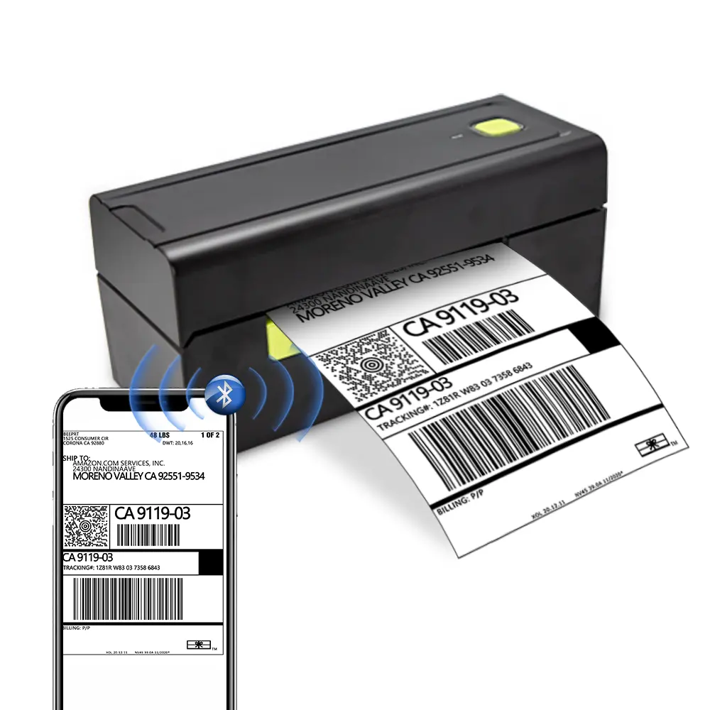 Groothandel 110Mm Thermische Verzending Label Printer Imprimante Etiquette Autocollant 4X6 Express Logistiek Barcode Sticker Printer